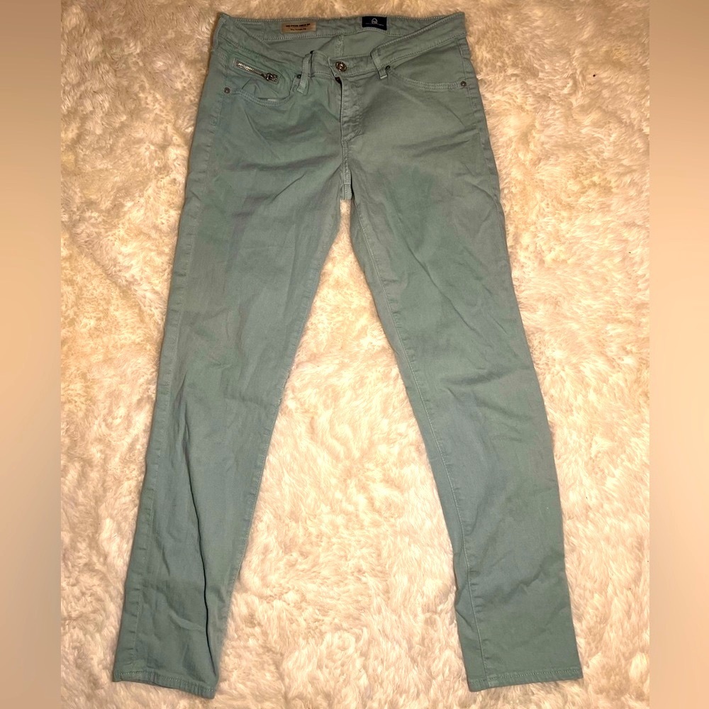 Adriano Goldschmied AG Women’s Slim Straight Leg Ankle Jeans | Teal |